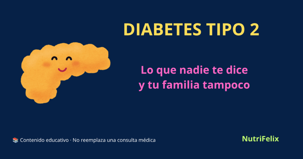 Ilustración de un páncreas, el órgano responsable de producir insulina, representando el centro del problema en la diabetes tipo 2