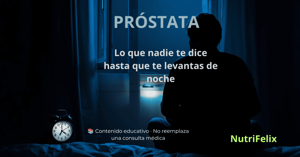 Ilustración de la glándula prostática en tonos azules, representando la salud masculina y la importancia de la nutrición para su bienestar