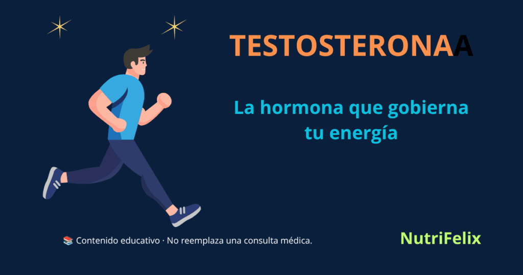 Hombre corriendo en silueta representando la energía y vitalidad que la testosterona gobierna en el cuerpo