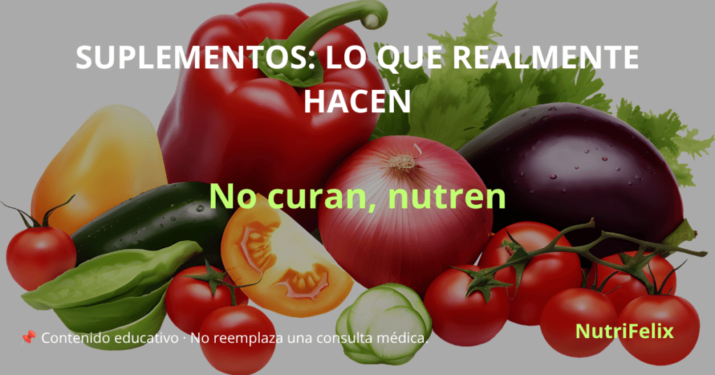 Suplementos: lo que realmente hacen